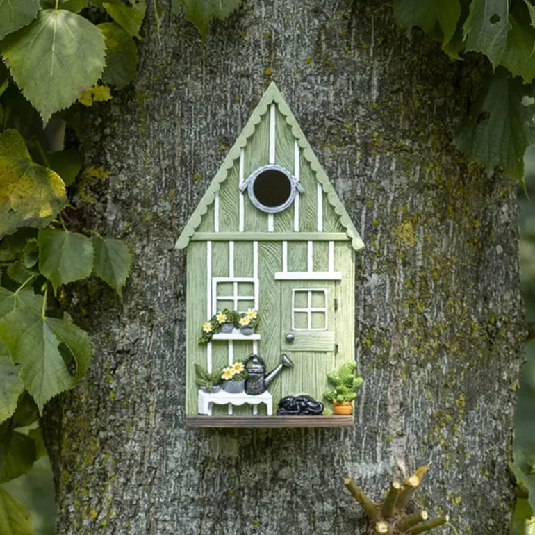 Nichoir à mésange en polyrésine et bois contreplaqué (Abri de jardin)