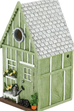 Nichoir à mésange en polyrésine et bois contreplaqué (Abri de jardin)