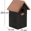 Nichoir à oiseaux en pin et cuivre (Mésange bleue)