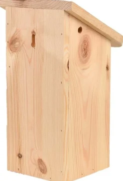 Nichoir pour mésange bleue en pin pochoir