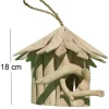 Nichoir rond en bois d'albésia (20 x 18 cm)