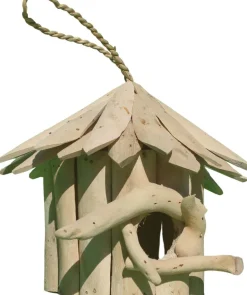 Nichoir rond en bois d'albésia (20 x 18 cm)