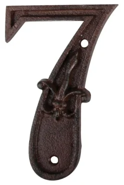 Numéro de maison en fonte (Chiffre 7)