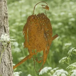 Oiseau sur pique aigle en acier corten