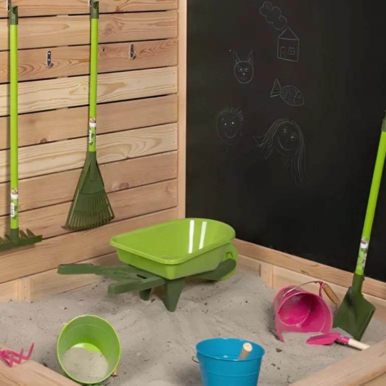 Outil de jardin en plastique pour enfant 70 cm (Râteau classique)