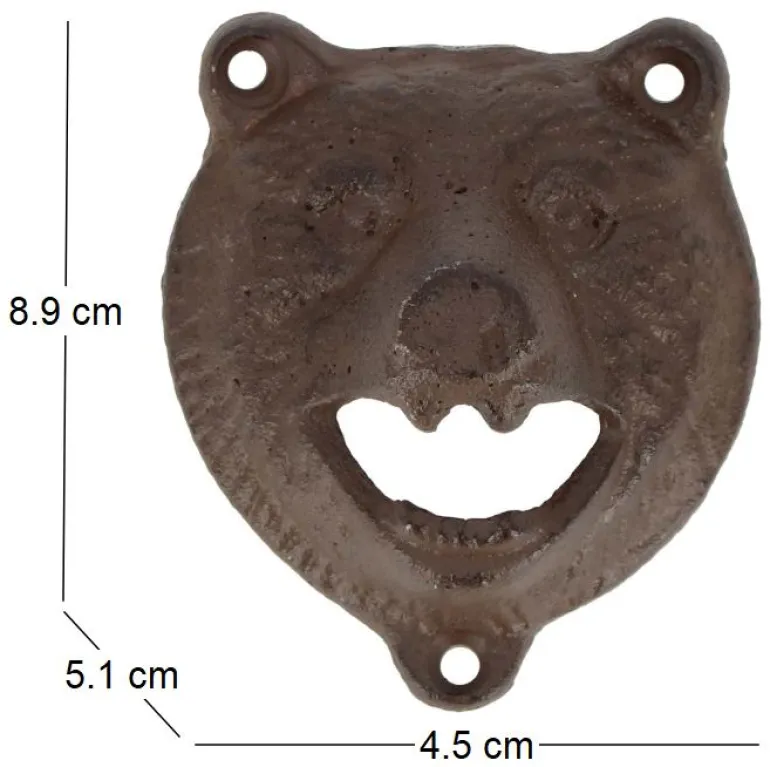 Ouvre bouteille tête d'animal (Ours)