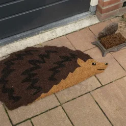 Paillasson animal en fibres de coco revers antidérapant (Hérisson)