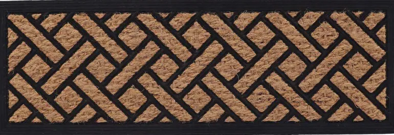 Paillasson caoutchouc et coco Tissage