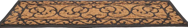 Paillasson en caoutchouc coco Arabesque XL