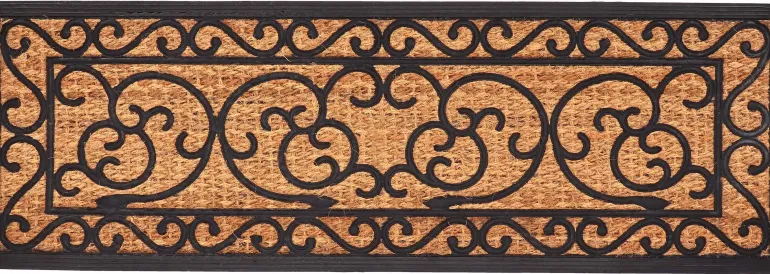 Paillasson en caoutchouc coco Arabesque XL