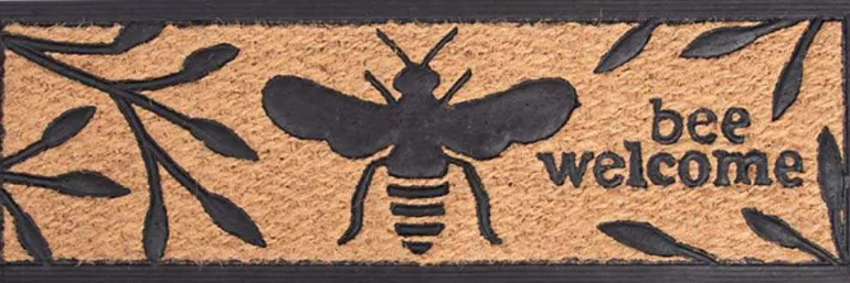 Paillasson en caoutchouc et fibres de coco Abeille