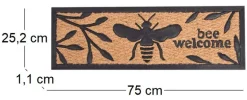 Paillasson en caoutchouc et fibres de coco Abeille