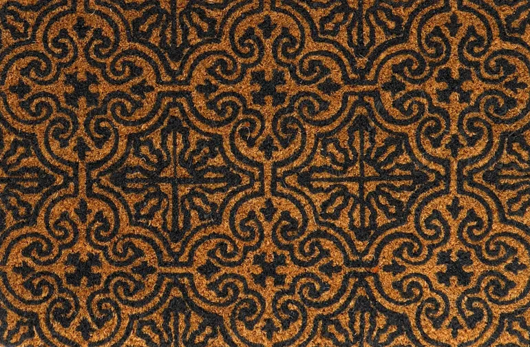 Paillasson en fibres de coco Arabesques 60 x 40 cm modèle aléatoire