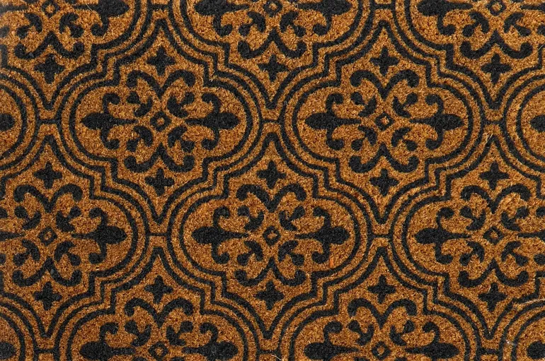 Paillasson en fibres de coco Arabesques 60 x 40 cm modèle aléatoire