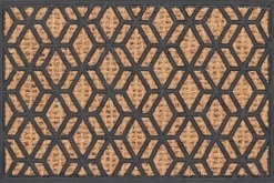 Paillasson en fibres de coco et caoutchouc 60 x 40 cm (Losanges)