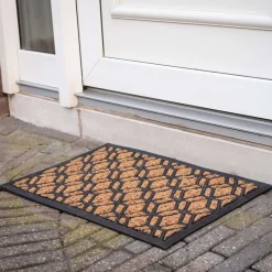 Paillasson en fibres de coco et caoutchouc 60 x 40 cm (Losanges)