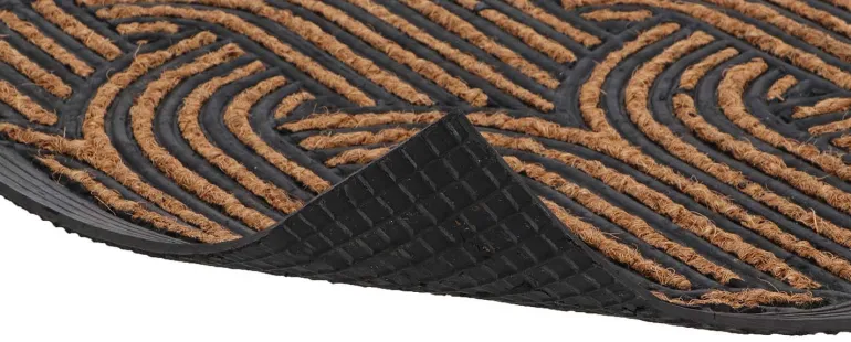 Paillasson en fibres de coco et caoutchouc avec motifs 75 x 45 cm (Art déco)