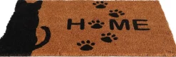 Paillasson en fibres de coco motif animal Welcome (Chat)