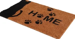 Paillasson en fibres de coco motif animal Welcome (Chat)