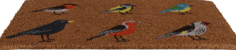 Paillasson en fibres de coco oiseaux