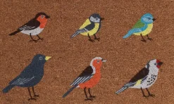 Paillasson en fibres de coco oiseaux