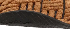 Paillasson en fibres de coco tissé et caoutchouc