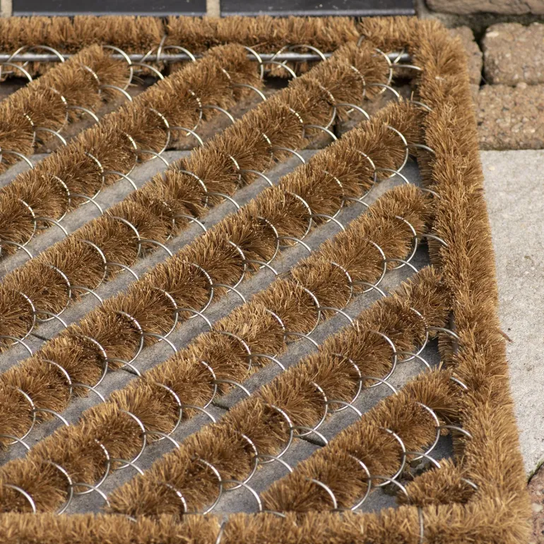 Paillasson spirale en fibres de coco (75 x 45 cm)