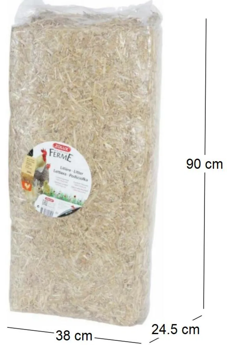 Paille naturelle pour litière 240 litres (Unitaire )