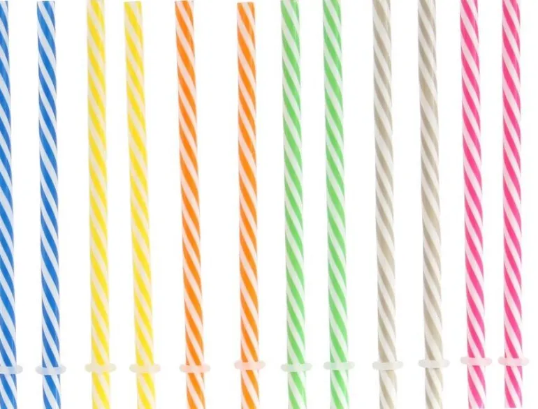 Paille réutilisable pour gobelets (Lot de 12)