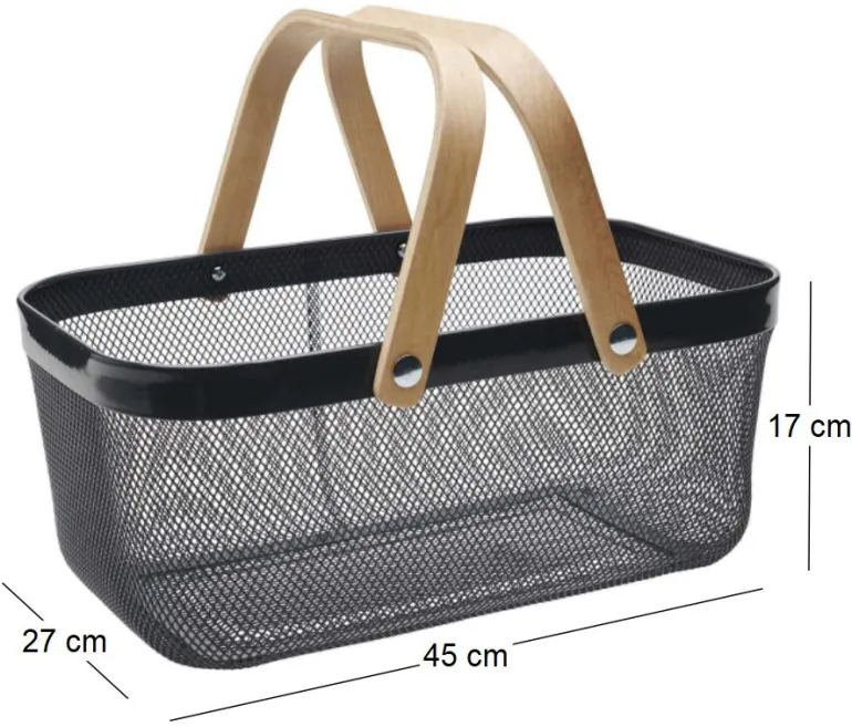 Panier en métal gris anthracite Grosser (16 litres)