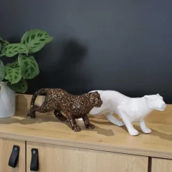 Panthère en céramique Spirit (Blanc)