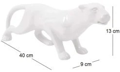 Panthère en céramique Spirit (Blanc)