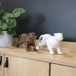 Panthère en céramique Spirit (Blanc)