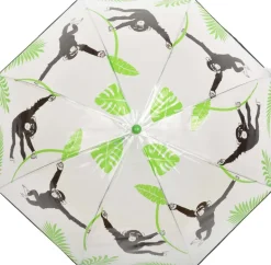 Parapluie transparent singe pour enfant