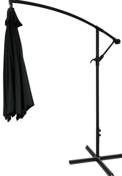 Parasol déporté rond Eko 3 m (Gris anthracite)