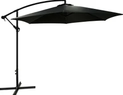 Parasol déporté rond Eko 3 m (Gris anthracite)