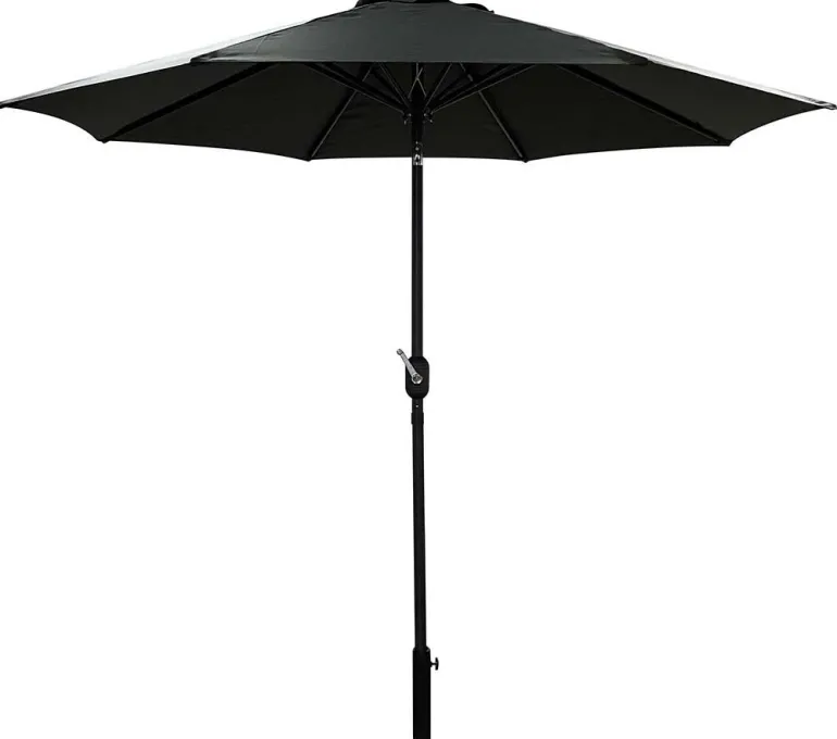 Parasol droit rond Eko 2.5 m (Gris anthracite)