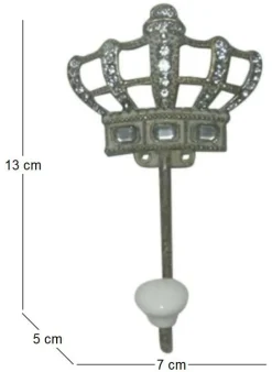 Patère 1 crochet Crown 13.2 cm