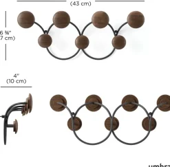 Patère 7 crochets Dotsy (Noyer)