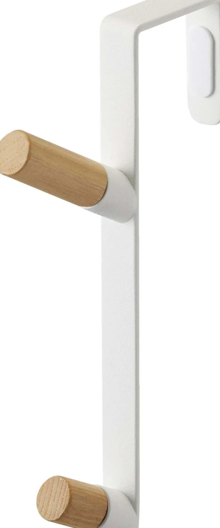 Patère 2 crochets spécial porte Door (Blanc)