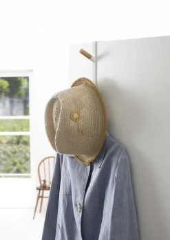 Patère 2 crochets spécial porte Door (Blanc)