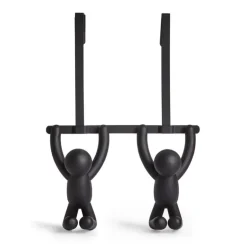 Patère double de porte Buddy (Noir)