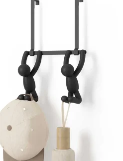 Patère double de porte Buddy (Noir)