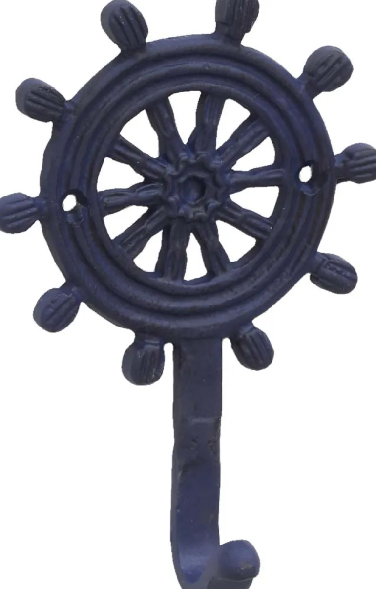Patère en métal Gourvenail 9 x 5 x 14 cm (Bleu)