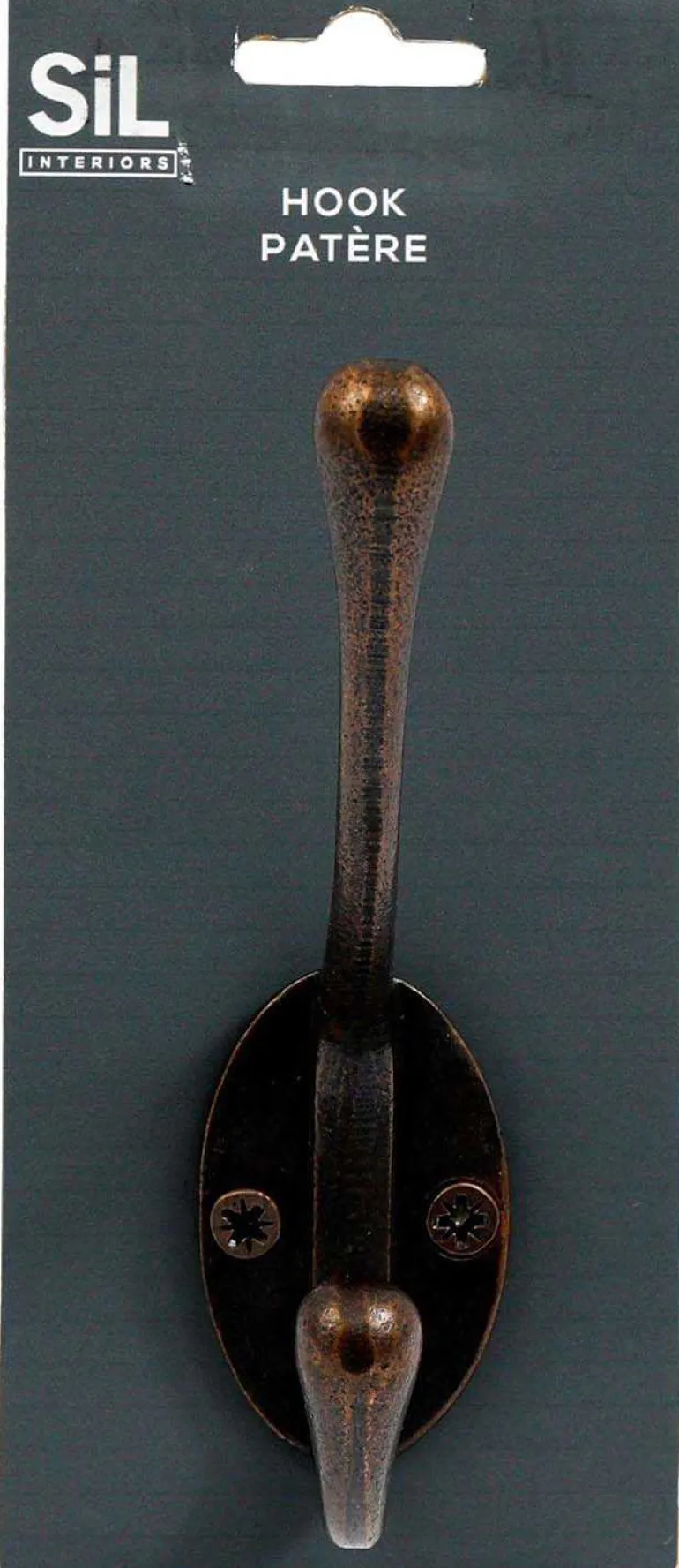Patère en métal 2 têtes Hooks (Bronze)