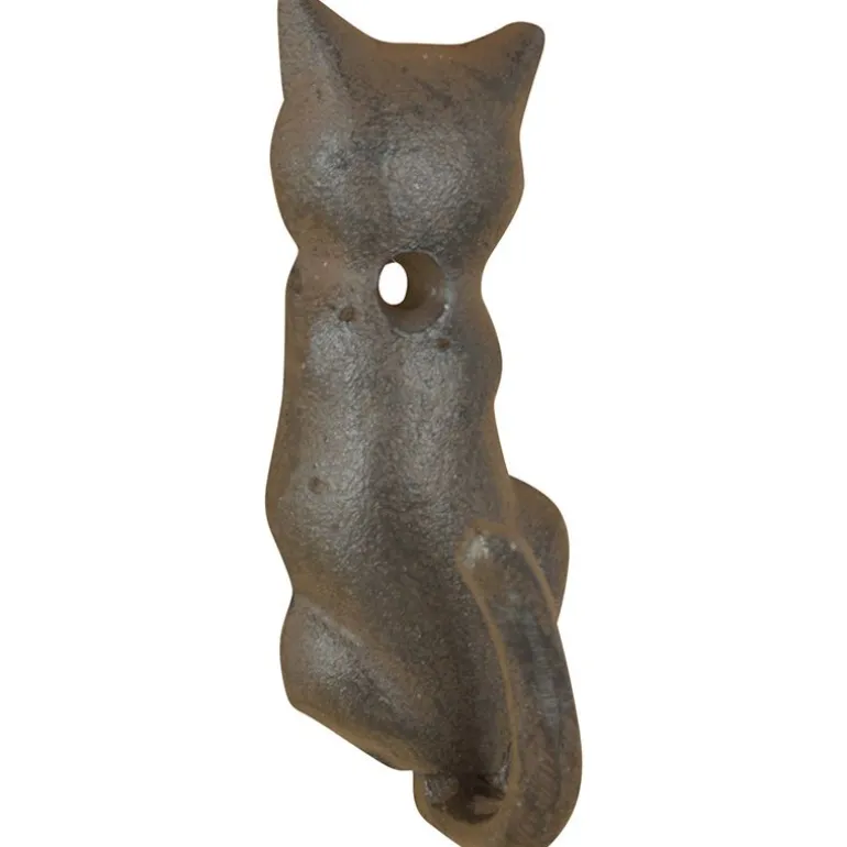Patère queue d'animal en fonte (Lot de 2) (Chat)