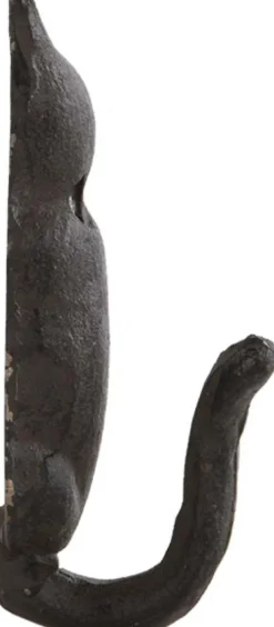 Patère queue d'animal en fonte (Lot de 2) (Chat)