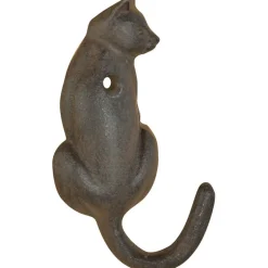 Patère queue d'animal en fonte (Lot de 2) (Chat)