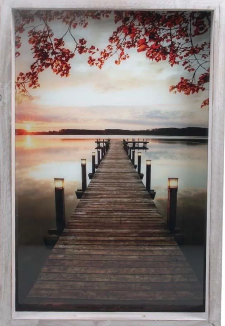 Peinture extérieure avec led Ponton (40 x 7 x 60 cm)