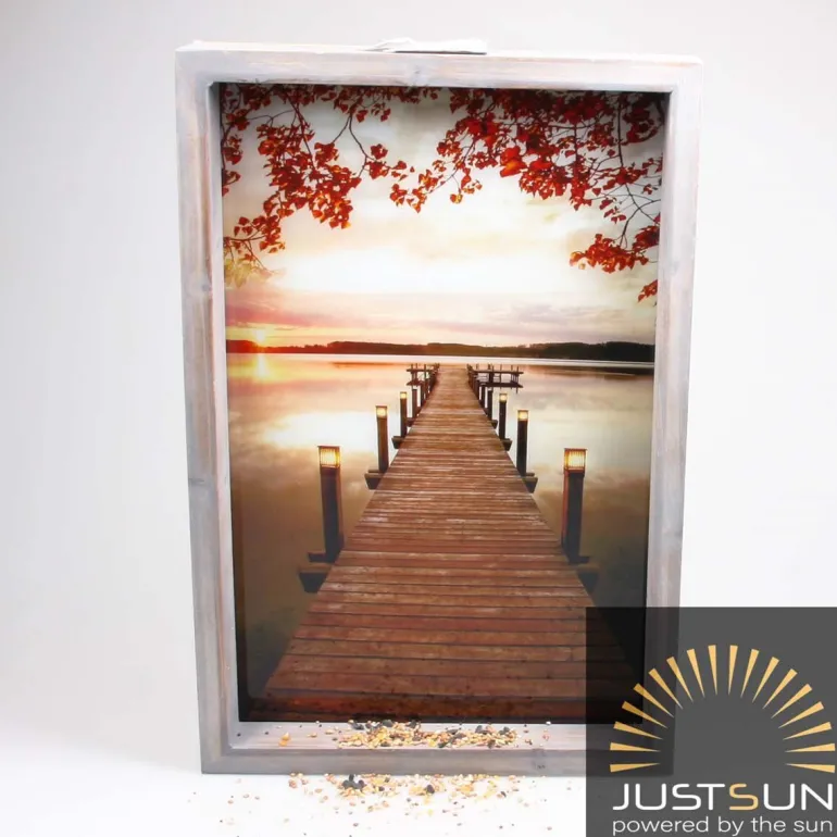 Peinture extérieure avec led Ponton (40 x 7 x 60 cm)